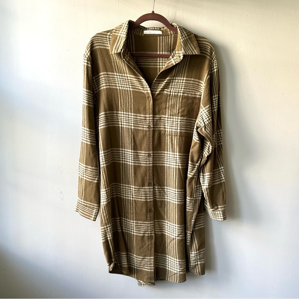 OAK + FORT Plaid Tunic - S
